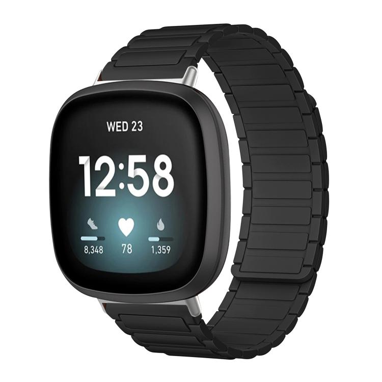Bracelet de montre magnétique en silicone en forme de I xDfind, For Fitbit Versa 4 / 3 / Sense 2 / Sense