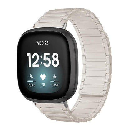 Bracelet de montre magnétique en silicone en forme de I xDfind, For Fitbit Versa 4 / 3 / Sense 2 / Sense