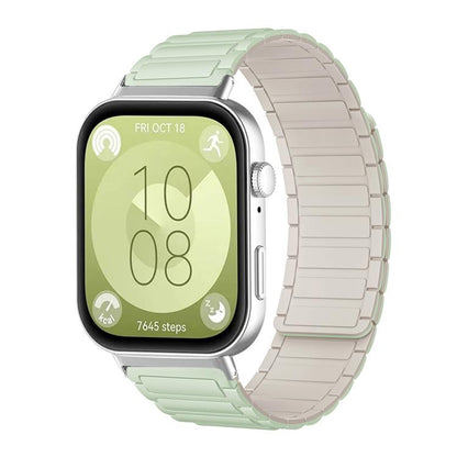 Bracelet de montre magnétique en silicone en forme de I xDfind, For Huawei Watch Fit4 / Fit4 Pro / Fit3, For Huawei Band 10 / 9 / 8