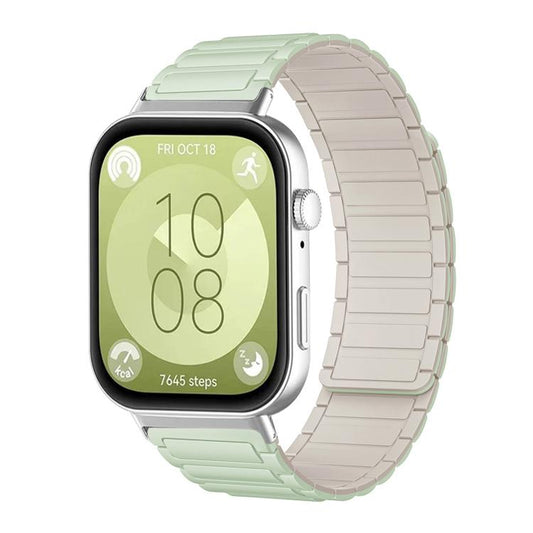 Bracelet de montre magnétique en silicone en forme de I xDfind, For Huawei Watch Fit4 / Fit4 Pro / Fit3, For Huawei Band 10 / 9 / 8