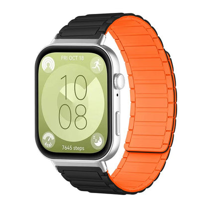 Bracelet de montre magnétique en silicone en forme de I xDfind, For Huawei Watch Fit4 / Fit4 Pro / Fit3, For Huawei Band 10 / 9 / 8