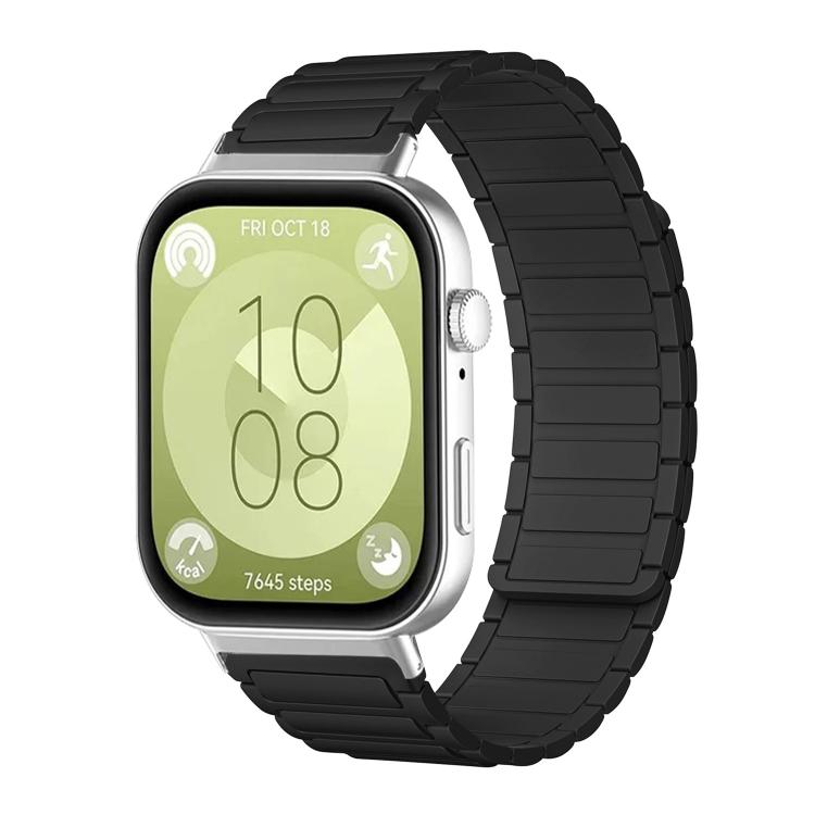 Bracelet de montre magnétique en silicone en forme de I xDfind, For Huawei Watch Fit4 / Fit4 Pro / Fit3, For Huawei Band 10 / 9 / 8