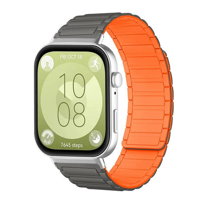 Bracelet de montre magnétique en silicone en forme de I xDfind, For Huawei Watch Fit4 / Fit4 Pro / Fit3, For Huawei Band 10 / 9 / 8