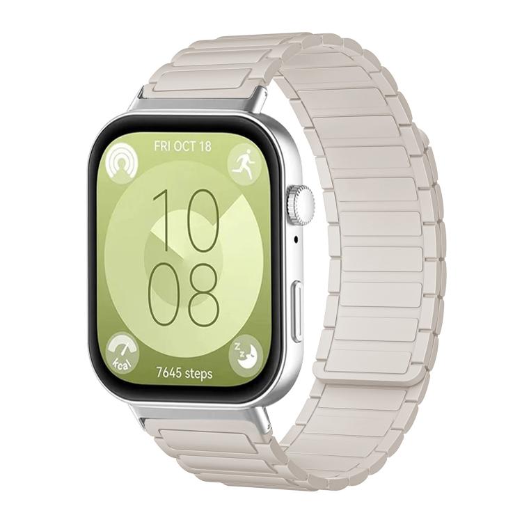 Bracelet de montre magnétique en silicone en forme de I xDfind, For Huawei Watch Fit4 / Fit4 Pro / Fit3, For Huawei Band 10 / 9 / 8