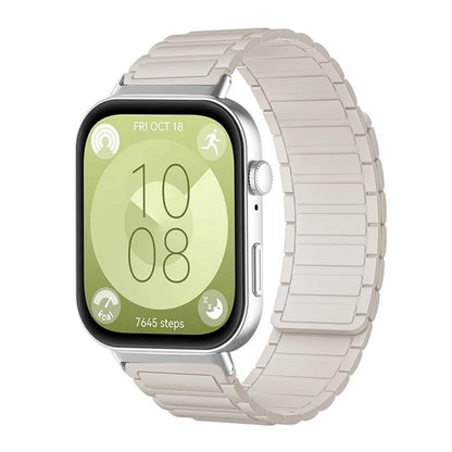 Bracelet de montre magnétique en silicone en forme de I xDfind, For Huawei Watch Fit4 / Fit4 Pro / Fit3, For Huawei Band 10 / 9 / 8