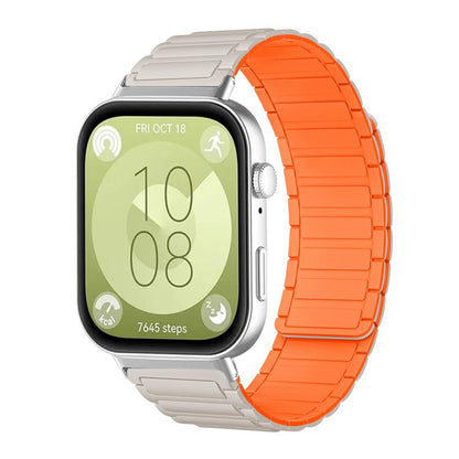 Bracelet de montre magnétique en silicone en forme de I xDfind, For Huawei Watch Fit4 / Fit4 Pro / Fit3, For Huawei Band 10 / 9 / 8