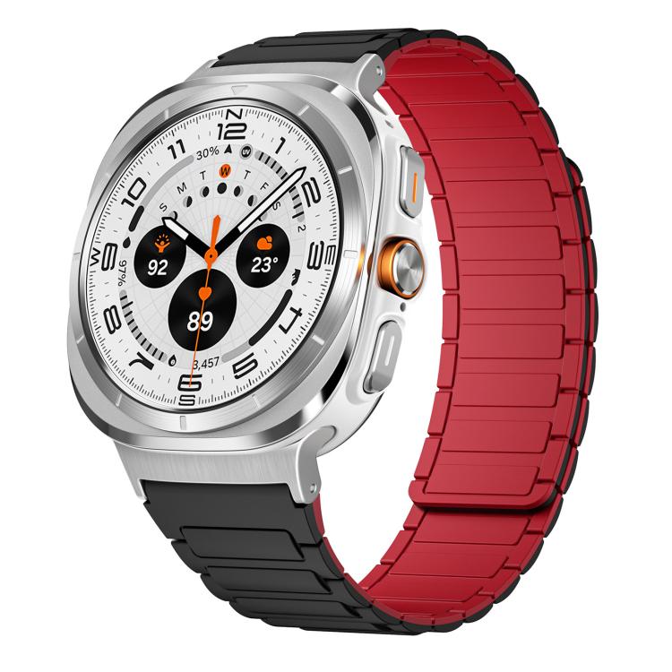 Bracelet de montre magnétique en silicone en forme de I xDfind, For Samsung Galaxy Watch Ultra / Ultra 2025, For Samsung Galaxy Watch8 / 8 Classic