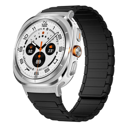 Bracelet de montre magnétique en silicone en forme de I xDfind, For Samsung Galaxy Watch Ultra / Ultra 2025, For Samsung Galaxy Watch8 / 8 Classic