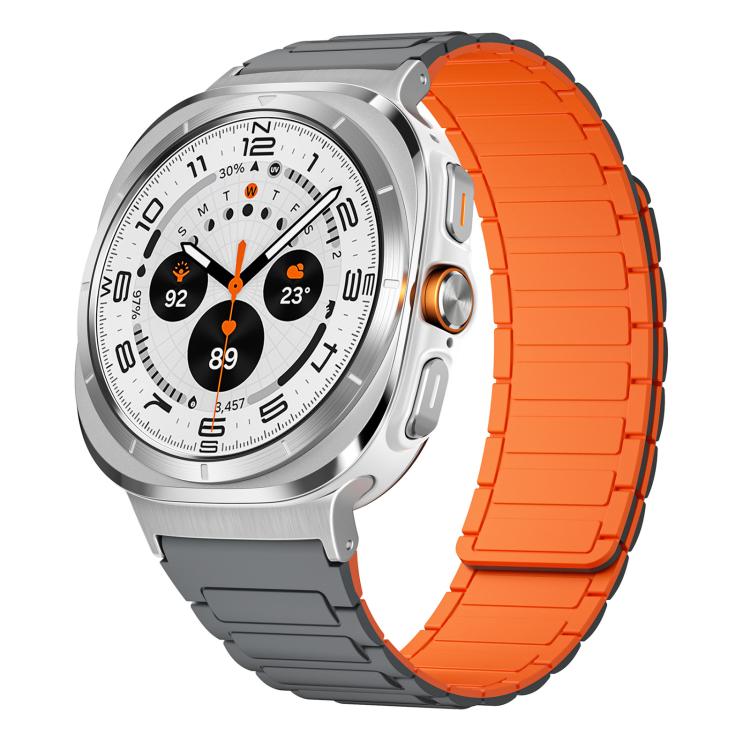 Bracelet de montre magnétique en silicone en forme de I xDfind, For Samsung Galaxy Watch Ultra / Ultra 2025, For Samsung Galaxy Watch8 / 8 Classic