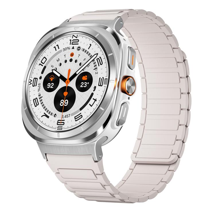 Bracelet de montre magnétique en silicone en forme de I xDfind, For Samsung Galaxy Watch Ultra / Ultra 2025, For Samsung Galaxy Watch8 / 8 Classic