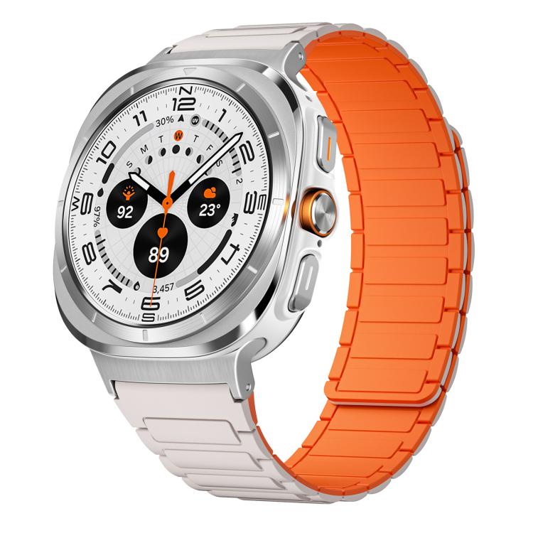Bracelet de montre magnétique en silicone en forme de I xDfind, For Samsung Galaxy Watch Ultra / Ultra 2025, For Samsung Galaxy Watch8 / 8 Classic