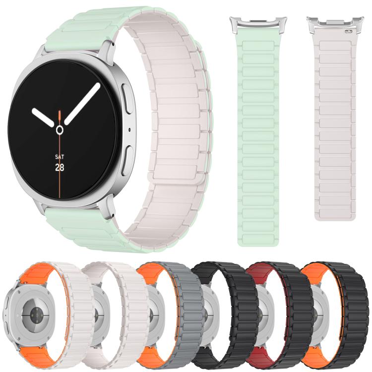 Bracelet de montre magnétique en silicone en forme de I xDfind, For Samsung Galaxy Watch Ultra / Ultra 2025, For Samsung Galaxy Watch8 / 8 Classic