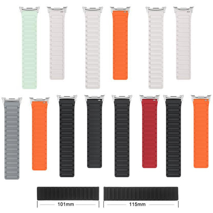 Bracelet de montre magnétique en silicone en forme de I xDfind, For Samsung Galaxy Watch Ultra / Ultra 2025, For Samsung Galaxy Watch8 / 8 Classic