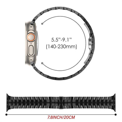 Bracelet de montre en acier inoxydable à boucle papillon xDfind, For Apple Watch 42 / 44 / 45 / 46 / 49mm, For Apple Watch 38 / 40 / 41 / S10 42mm