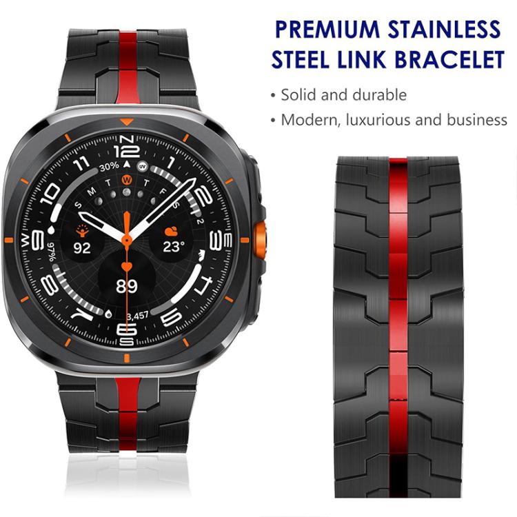 Bracelet de montre en acier inoxydable à boucle papillon xDfind, For Samsung Galaxy Watch Ultra / Ultra 2025, For Samsung Galaxy Watch8 / 8 Classic
