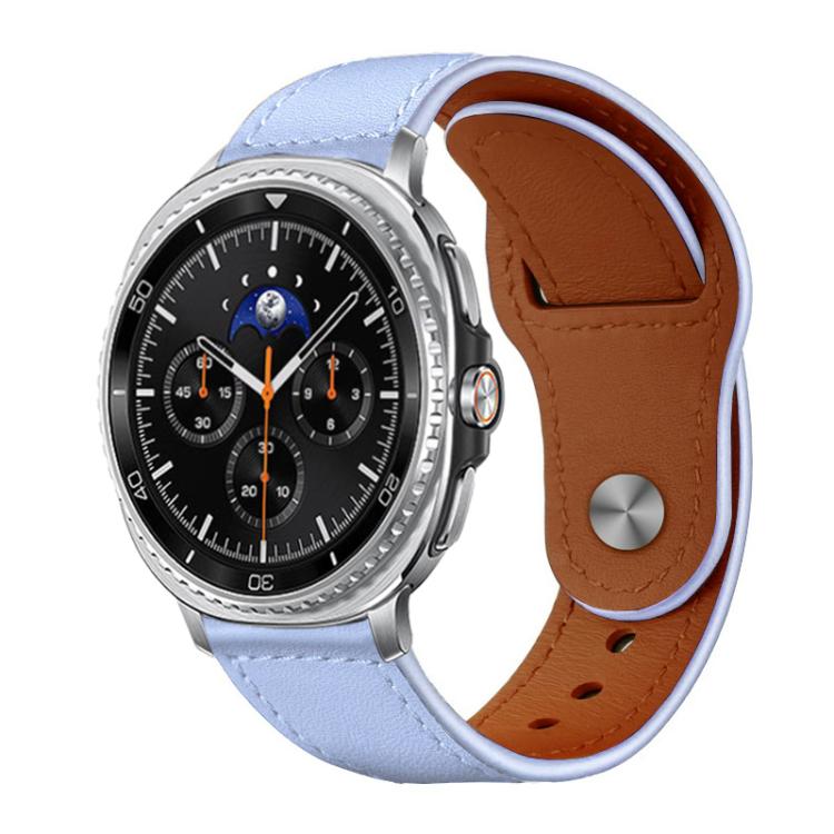 Bracelet de montre en cuir véritable à boucle rivetée xDfind, For Samsung Galaxy Watch Ultra / Ultra 2025, For Samsung Galaxy Watch8 / 8 Classic