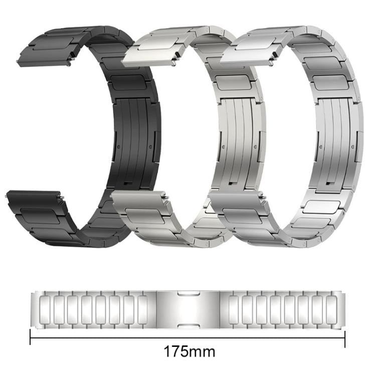 Bracelet de montre en acier inoxydable à boucle en forme de I xDfind, 22mm