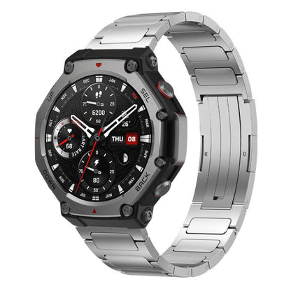 Bracelet de montre en acier inoxydable à boucle en forme de I xDfind, For Amazfit T-Rex 3