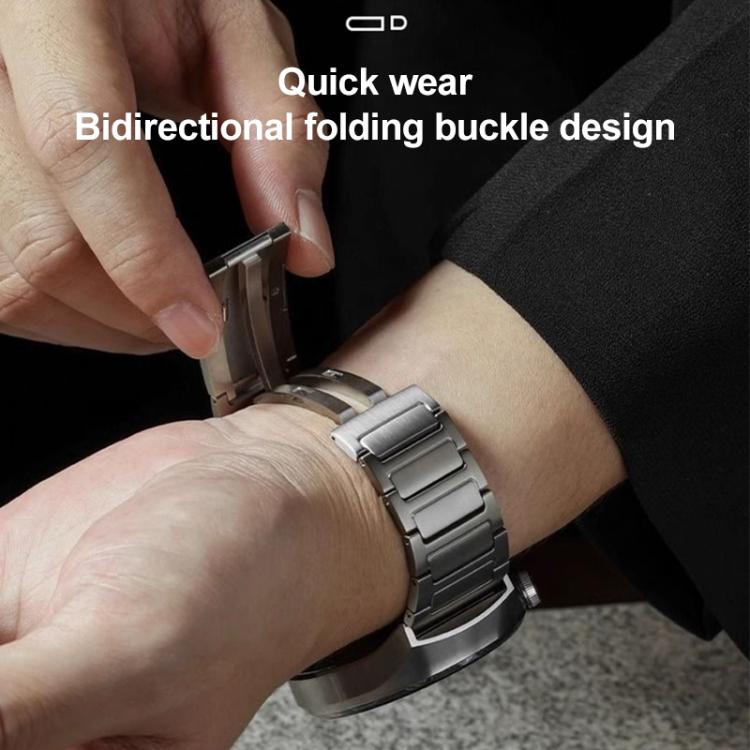 Bracelet de montre en acier inoxydable à boucle en forme de I xDfind, For Amazfit T-Rex 3