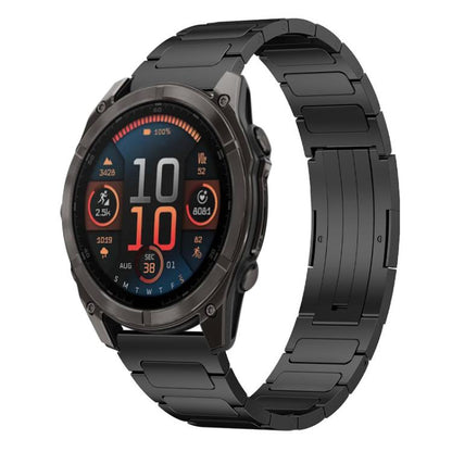 Bracelet de montre en acier inoxydable à boucle en forme de I xDfind, For Garmin Fenix 8/7X/6X/5X 26mm