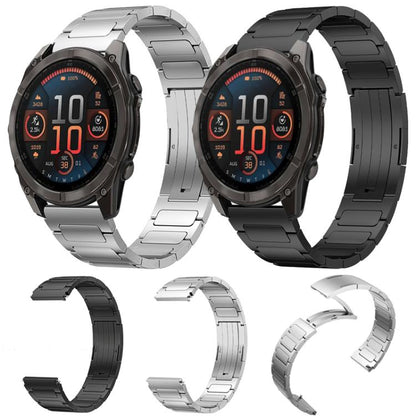 Bracelet de montre en acier inoxydable à boucle en forme de I xDfind, For Garmin Fenix 8/7X/6X/5X 26mm