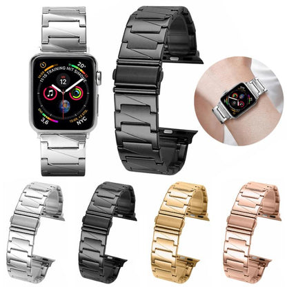 Bracelet de montre en acier inoxydable à étages xDfind, For Apple Watch 42 / 44 / 45 / 46 / 49mm, For Apple Watch 38 / 40 / 41 / S10 42mm