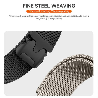Bracelet de montre xDfind en acier inoxydable avec boucle parachute milanaise, For Amazfit T-Rex 3