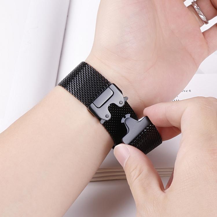 Bracelet de montre xDfind en acier inoxydable avec boucle parachute milanaise, For Amazfit T-Rex 3