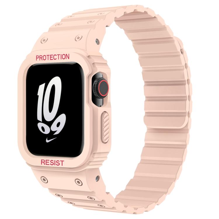 Bracelet de montre magnétique en silicone xDfind avec étui intégré, For Apple Watch 42 / 44 / 45mm, For Apple Watch Series 10 / 11 46mm, For Apple Watch Series 10 / 11 42mm, For Apple Watch Ultra 3 / 2 / 1 49mm, For Apple Watch 38 / 41mm