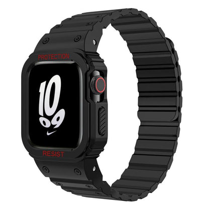 Bracelet de montre magnétique en silicone xDfind avec étui intégré, For Apple Watch 42 / 44 / 45mm, For Apple Watch Series 10 / 11 46mm, For Apple Watch Series 10 / 11 42mm, For Apple Watch Ultra 3 / 2 / 1 49mm, For Apple Watch 38 / 41mm