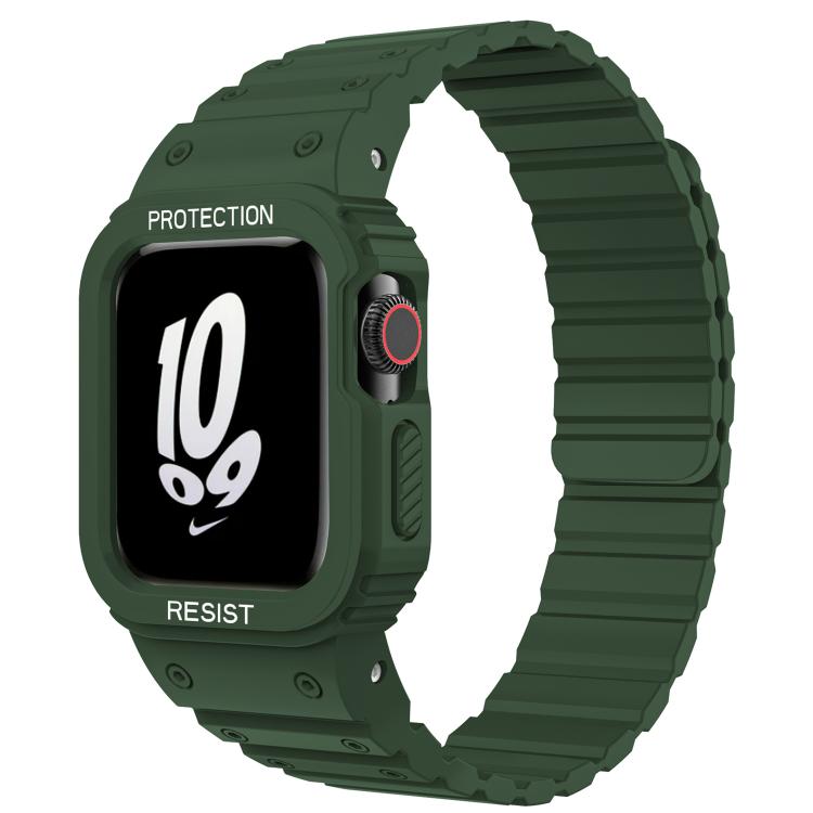 Bracelet de montre magnétique en silicone xDfind avec étui intégré, For Apple Watch 42 / 44 / 45mm, For Apple Watch Series 10 / 11 46mm, For Apple Watch Series 10 / 11 42mm, For Apple Watch Ultra 3 / 2 / 1 49mm, For Apple Watch 38 / 41mm