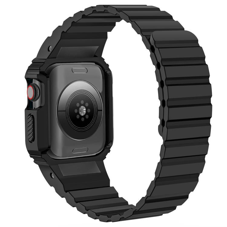 Bracelet de montre magnétique en silicone xDfind avec étui intégré, For Apple Watch 42 / 44 / 45mm, For Apple Watch Series 10 / 11 46mm, For Apple Watch Series 10 / 11 42mm, For Apple Watch Ultra 3 / 2 / 1 49mm, For Apple Watch 38 / 41mm