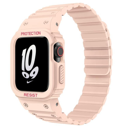 Bracelet de montre magnétique en silicone xDfind avec étui intégré, For Apple Watch 42 / 44 / 45mm, For Apple Watch Series 10 / 11 46mm, For Apple Watch Series 10 / 11 42mm, For Apple Watch Ultra 3 / 2 / 1 49mm, For Apple Watch 38 / 41mm