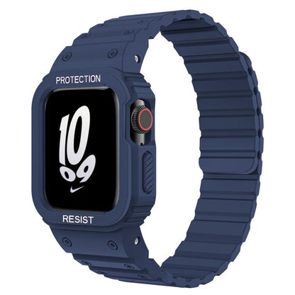 Bracelet de montre magnétique en silicone xDfind avec étui intégré, For Apple Watch 42 / 44 / 45mm, For Apple Watch Series 10 / 11 46mm, For Apple Watch Series 10 / 11 42mm, For Apple Watch Ultra 3 / 2 / 1 49mm, For Apple Watch 38 / 41mm