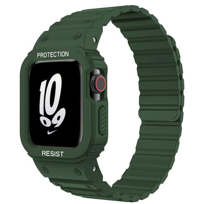 Bracelet de montre magnétique en silicone xDfind avec étui intégré, For Apple Watch 42 / 44 / 45mm, For Apple Watch Series 10 / 11 46mm, For Apple Watch Series 10 / 11 42mm, For Apple Watch Ultra 3 / 2 / 1 49mm, For Apple Watch 38 / 41mm