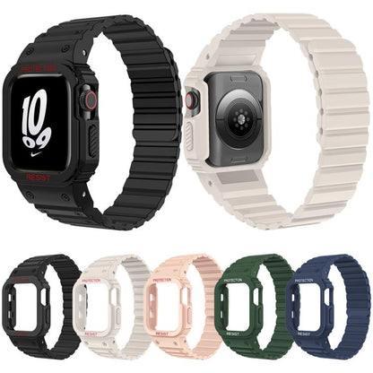 Bracelet de montre magnétique en silicone xDfind avec étui intégré, For Apple Watch 42 / 44 / 45mm, For Apple Watch Series 10 / 11 46mm, For Apple Watch Series 10 / 11 42mm, For Apple Watch Ultra 3 / 2 / 1 49mm, For Apple Watch 38 / 41mm
