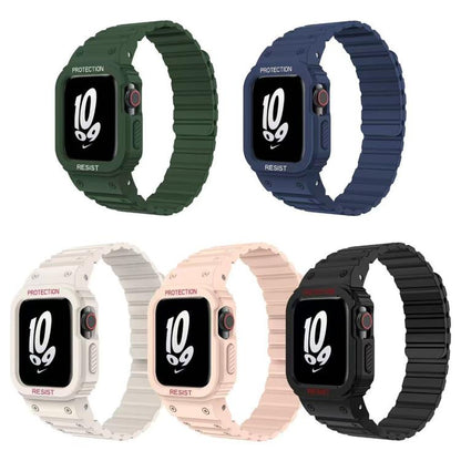 Bracelet de montre magnétique en silicone xDfind avec étui intégré, For Apple Watch 42 / 44 / 45mm, For Apple Watch Series 10 / 11 46mm, For Apple Watch Series 10 / 11 42mm, For Apple Watch Ultra 3 / 2 / 1 49mm, For Apple Watch 38 / 41mm