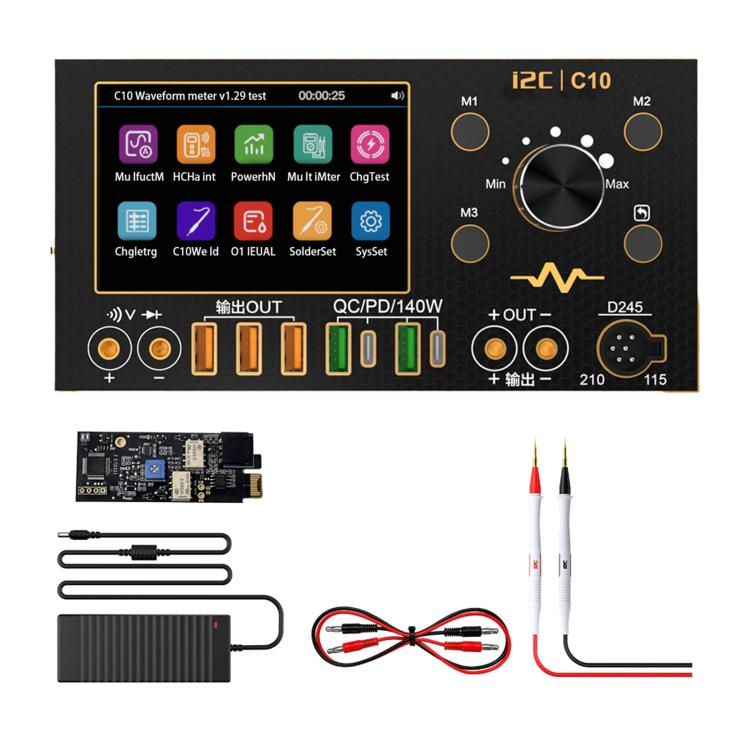 Ampèremètre numérique de forme d'onde ultra-précis i2C C10 avec détection de charge / mesure de tension, Set 1, Set 2