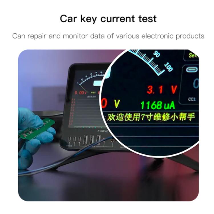 TBK D7 Multifunctional Curve Waveform Meter with Electric Soldering Iron Function