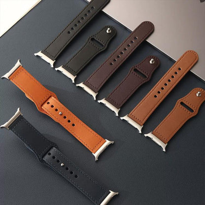 Bracelet de montre en cuir véritable à boucle rivetée xDfind, For Amazfit T-Rex 3