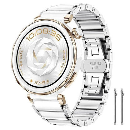 Bracelet de montre en céramique et acier inoxydable xDfind, For Huawei Watch GT 6 41mm / GT 5 Pro 42mm