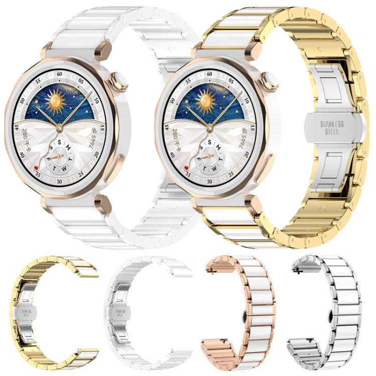 Bracelet de montre en céramique et acier inoxydable xDfind, For Huawei Watch GT 6 41mm / GT 5 Pro 42mm