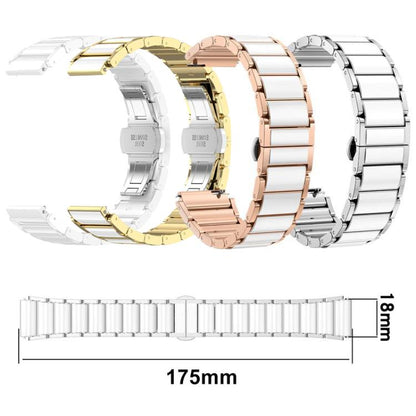 Bracelet de montre en céramique et acier inoxydable xDfind, For Huawei Watch GT 6 41mm / GT 5 Pro 42mm