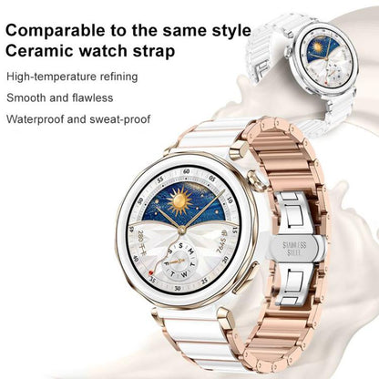 Bracelet de montre en céramique et acier inoxydable xDfind, For Huawei Watch GT 6 41mm / GT 5 Pro 42mm