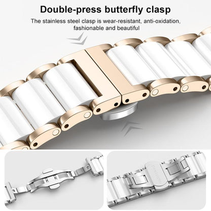 Bracelet de montre en céramique et acier inoxydable xDfind, For Huawei Watch GT 6 41mm / GT 5 Pro 42mm