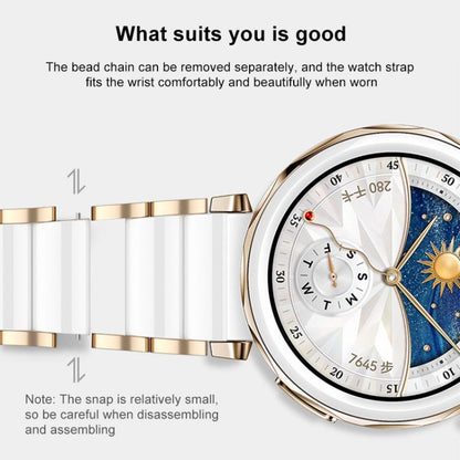 Bracelet de montre en céramique et acier inoxydable xDfind, For Huawei Watch GT 6 41mm / GT 5 Pro 42mm