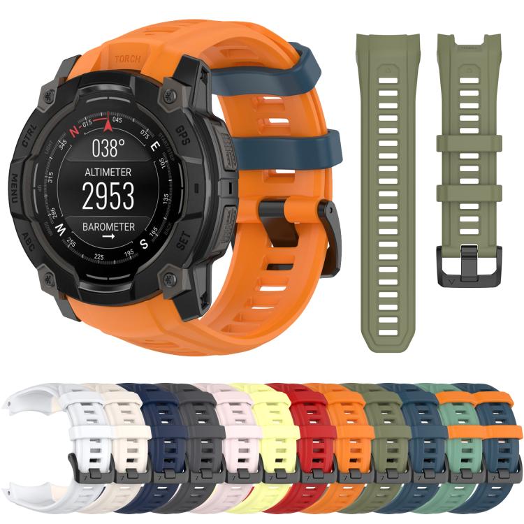 Bracelet de montre en silicone à dégagement rapide xDfind, For Garmin Instinct 3 AMOLED 50mm / Solar 50mm, For Garmin Instinct 3 AMOLED 45mm / Solar 45mm