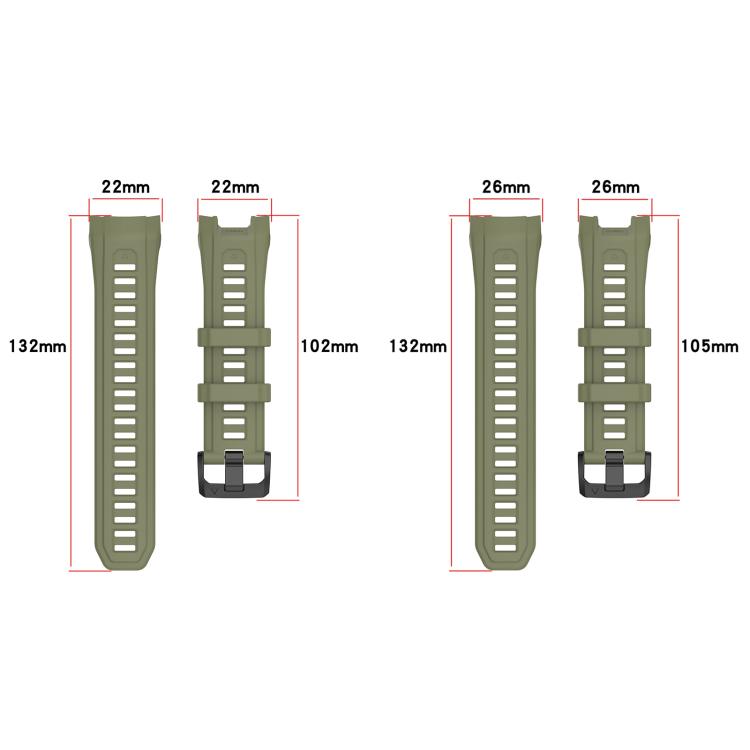 Bracelet de montre en silicone à dégagement rapide xDfind, For Garmin Instinct 3 AMOLED 50mm / Solar 50mm, For Garmin Instinct 3 AMOLED 45mm / Solar 45mm