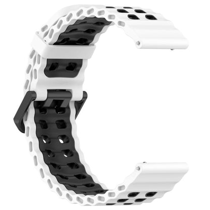Bracelet de montre en silicone xDfind Ocean à double boucle ardillon, For Suunto 9 / 7 / Spartan Sport