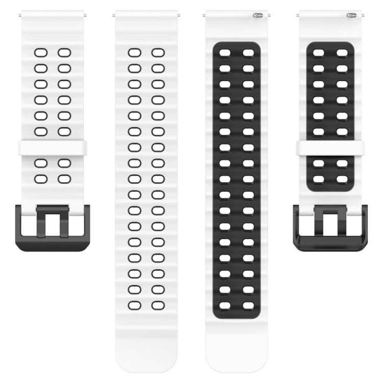 Bracelet de montre en silicone xDfind Ocean à double boucle ardillon, For Suunto 9 / 7 / Spartan Sport